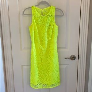 J. Crew Collection Neon Yellow Dress Sz 4